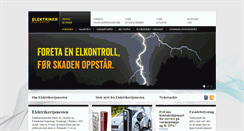 Desktop Screenshot of elektrikertjenesten.no